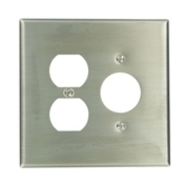 Leviton Combination 2 Gang Wallplate 84146-40